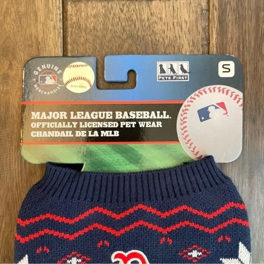 MLB Boston Red Sox Dog Sweater S NWT